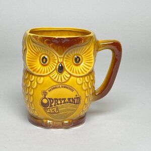 Vintage Opryland Nashville USA Owl Coffee Mug 3D Ceramic Made In Japan